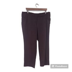 Lane Bryant Maroon Straight Leg Pant Size 18 Petite